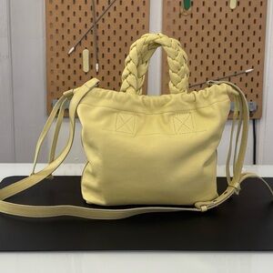 NWT Madewell Womens Butter Yellow The Piazza Mini Crossbody Bag,100% Cow Leather